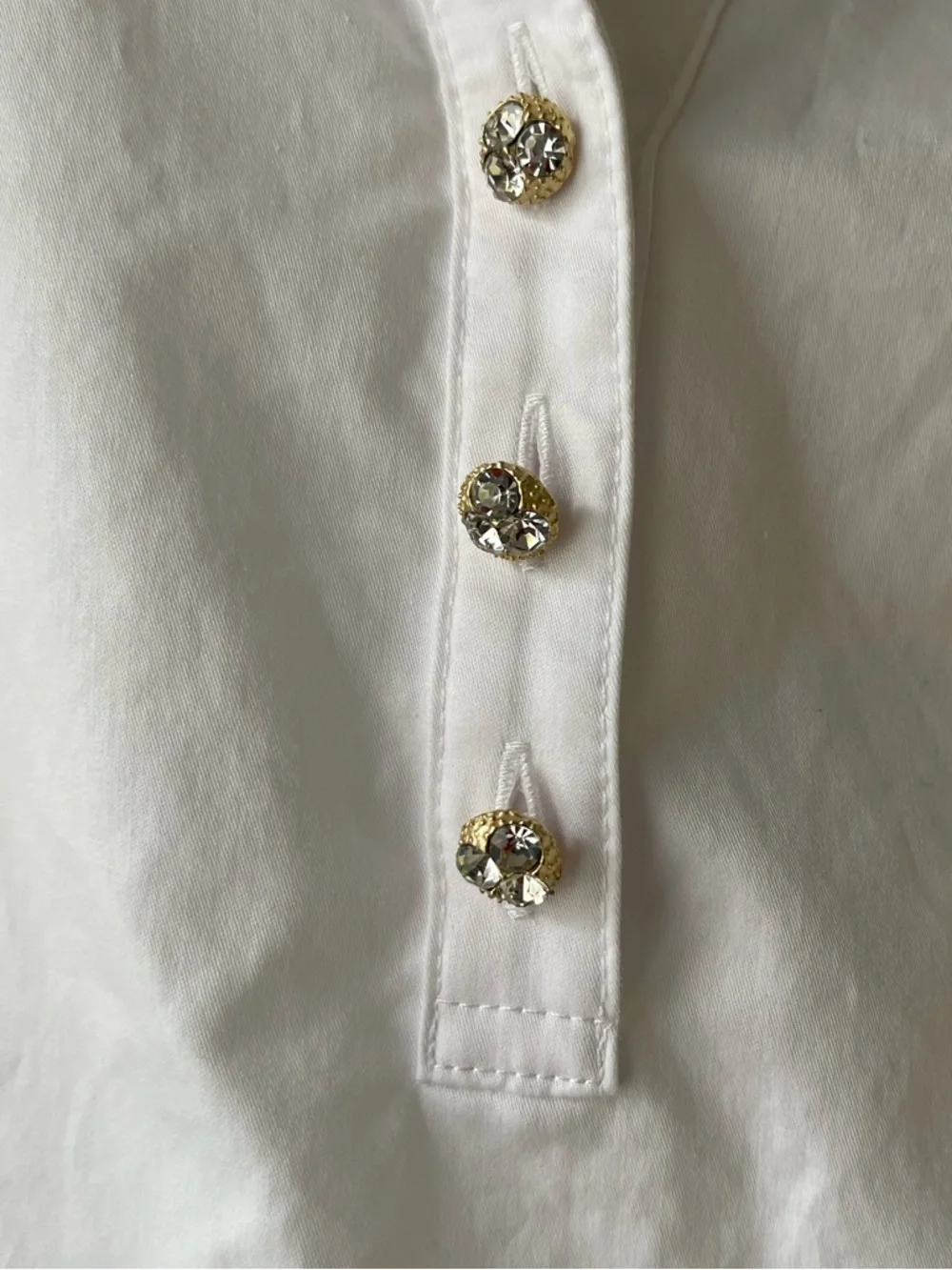 Lilly Pulitzer White Half Button Ruffled Tiered Sleeves 100% Cotton Blouse S - Picture 4 of 6